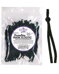 Drawstring Mask Elastic Black