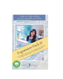 Edge to Edge Quilting on Your Embroidery Expansion Pack 15 from Amelie Scott