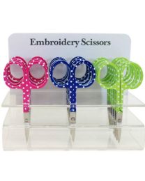 Embroidery Scissors with Dots Assorted Colors 1 Pair