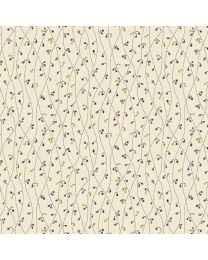 English Garden Blue Vetch Sugar  Cream by Laundry Basket Quilts for Andover Fabrics 