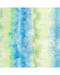 Fairy Garden Blue Ombre Stripe by Sillier Than Sally Designs for PB Textiles