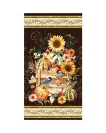 Fall into Autumn Harvest Panel Brown by Art Loft from Studio E