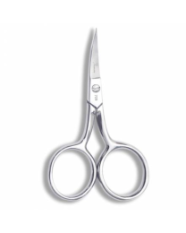 Famore 4in Large Ring Fine Point Curved Embroidery Scissor 