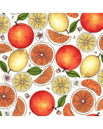 Fancy Fruit Citrus Cream by Kris Lammers for Maywood Studio