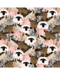 Farm Country Farm Animals Collage by Laura Konyndyk for Blank Quilting