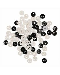 Favorite Findings Black  White Mini Buttons 14