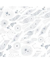 Fawnd of You Constellations White by Jacqueline Wild for P  B Textiles