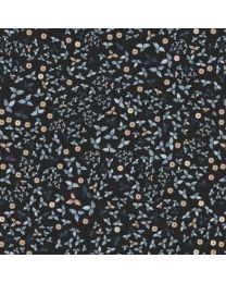 Fawnd of You Leafy Blender Dark Navy by Jacqueline Wild for P  B Textiles