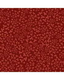 Fawnd of You Leafy Blender Red by Jacqueline Wild for P  B Textiles