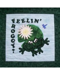 Feelin Froggy Apllique Pattern from Joyous Applique Designs 