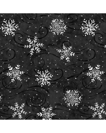 Feeling Frosty Snowflakes Black by Diane Kater for Blank