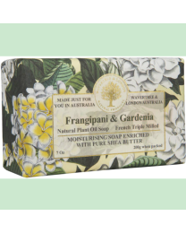 Frangipani  Gardenia Soap 7oz Soap Bar by Wavertree  London