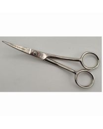 French European Double Angled Serrated 6 Inch Nickel Scissors
