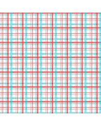 Frosty Merry Mints Plaid White by Danielle Leone Collection for Wilmington