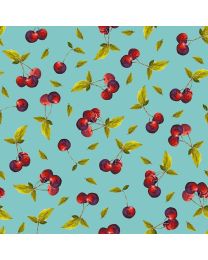 Fruit For Thought Cherry Blue from Blank Quilting Corp