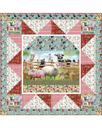 Funny Farm Squad Quilt Kit from 3 Wishes