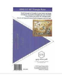 GDQ 55 60 Degree Triangle Ruler use with Hexified Panel Quilts pattern