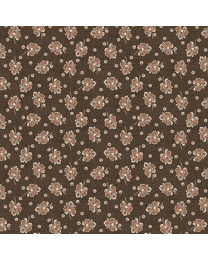 Garden Club Floral Cocoa by Missie Carpenter for Blank Quilting