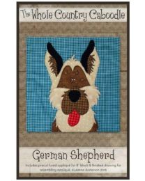 German Shepard Precut Prefused Applique Kit by Leanne Anderson for The Whole 