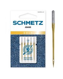Gold Denim Sewing Needle Size 10016 from Schmetz