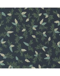 Good News Great Joy Pinecones Midnight by Fancy That Design House for Moda