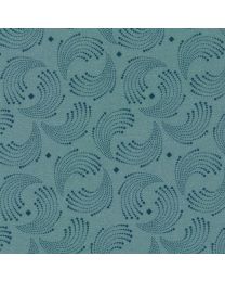 Grandpas Journal Blue Swirls by Julie Letvin for Robert Kaufman Fabrics