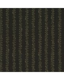 Grandpas Journal Stripes Black by Julie Letvin for Robert Kaufman Fabrics