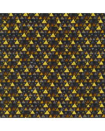 Gustav Klimt Triangles Black by Robert Kaufman