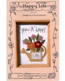 Happy Life Embroidery Pattern from Simply Put Plus