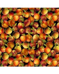 Harvest Apples Metallic from Timeless Treasures 