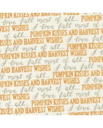 Harvest Wishes Words Whitewashed by Deb Strain for Moda