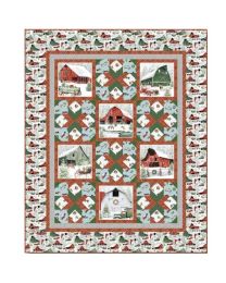 Holiday Barns Quilt Kit from Henry Glass
