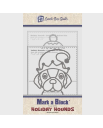 Holiday Hounds Mark a Block from Lunch Box Quilts