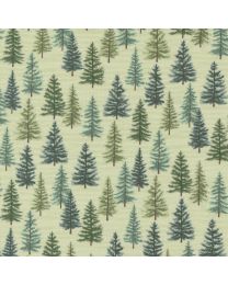Holidays at Home Evergreens Light Sage by Deb Strain for Moda Fabrics