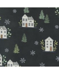 Holidays at Home Farmhouse Charcoal Black by Deb Strain for Moda Fabrics