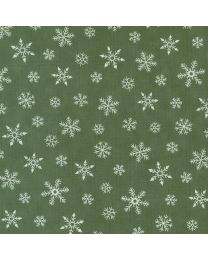 Holidays at Home Snowflakes Eucalyptus by Deb Strain for Moda Fabrics