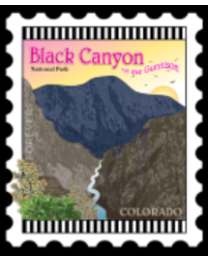International City Stamp Black Canyon of the Gunnison