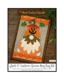Jack-O-Lantern Gnome Mug Rug Kit By Leanne Anderson for Whole Country Caboodle