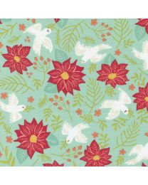 Joyful Joyful Floral Birds Sky by Stacy Iest Hsu for Moda Fabrics