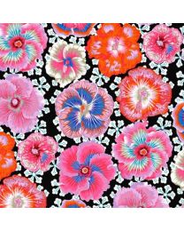 Kaffe Fasset Collective Floating Hibiscus Contrast by Philip Jacobs for Free Spirit