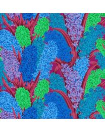 Kaffe Fasset Collective Hyacinthus Blue by Philip Jacobs for FreeSpirit Fabrics