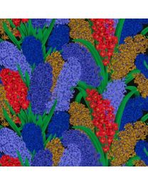 Kaffe Fasset Collective Hyacinthus Dark by Philip Jacobs for FreeSpirit Fabrics