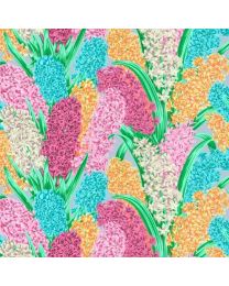 Kaffe Fasset Collective Hyacinthus Grey by Philip Jacobs for FreeSpirit Fabrics