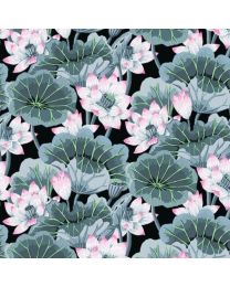 Kaffe Fasset Collective Lake Blossoms Contrast by Kaffe Fasset for Free Spirit