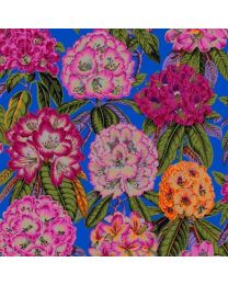 Kaffe Fasset Rhododendrons Magenta by Philip Jacobs for Free Spirit 