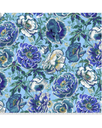 Kaffe Fassett Collective Dorothy Blue by Philip Jacobs from Free Spirit