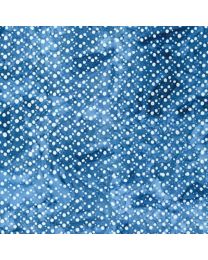 Kasuri Artisan Batiks Tonal Dots Denim by Lunn Studios for Robert Kaufman