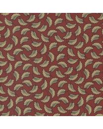 Kates Garden Gate Leaf Toss Red by Betsy Chutchian for Moda Fabrics