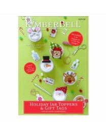 KimberBell Holiday Jar Toppers  Gift Tags CD Pattern 
