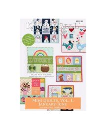 KimberBell Mini Quilts Vol 1 January-June for Machine Embroidery CD Pattern